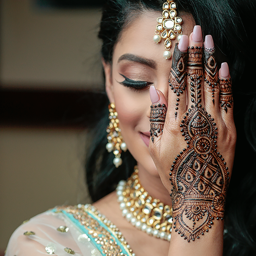 “Guest mehndi design by experienced mehandi artist”